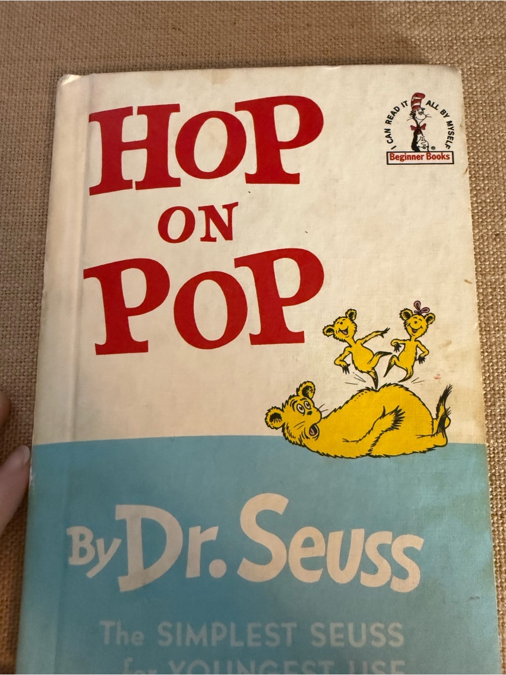 Dr. Seuss Book Interior Page with Black Illustration and Red Accent